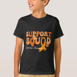 Unterstützungsteam Orange Band Leukämie Blutkrebs T-Shirt