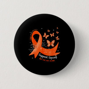 Unterstützungsteam Orange Band Schmetterling Multi Button
