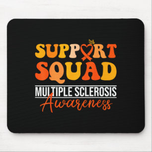 Unterstützungsteam orange Schleife MS Gehen Nerven Mousepad