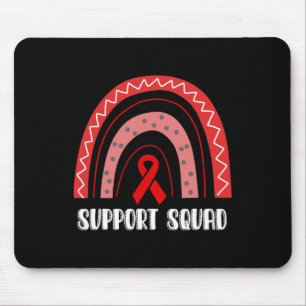 Unterstützungsteam Rotes Regenbogen-Blutkrebs-Bewu Mousepad