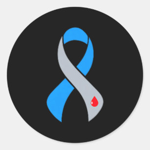 Unterstützungsteam Typ-1-Diabetes-Bewusstsein T1d  Runder Aufkleber