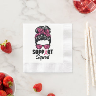 Unterstützungsteam Unordentlicher Knoten Rosa Krie Serviette
