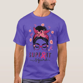 Unterstützungsteam Unordentlicher Knoten Rosa Krie T-Shirt