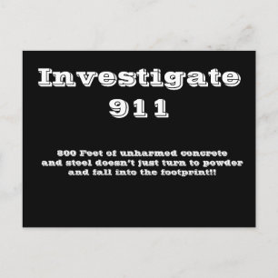 Untersuchung 911 postkarte