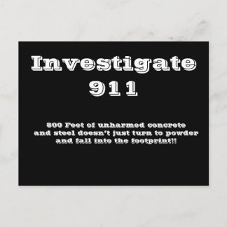 Untersuchung 911 postkarte