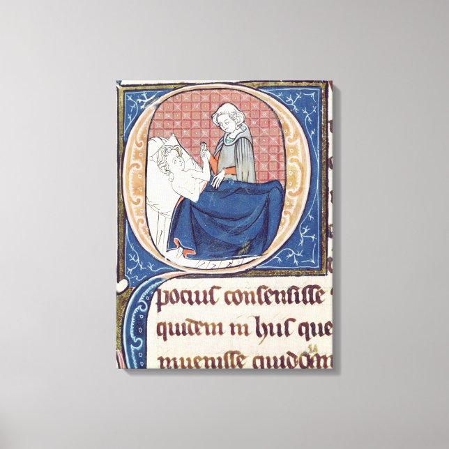 Untersuchung eines Patienten Leinwanddruck (Vorderseite)