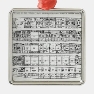 Untersuchung im Verlust vom titanischen: Ornament Aus Metall