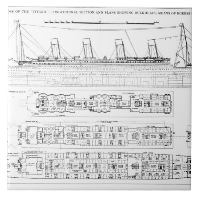 Untersuchung über den Verlust vom titanischen: Fliese (Vorderseite)