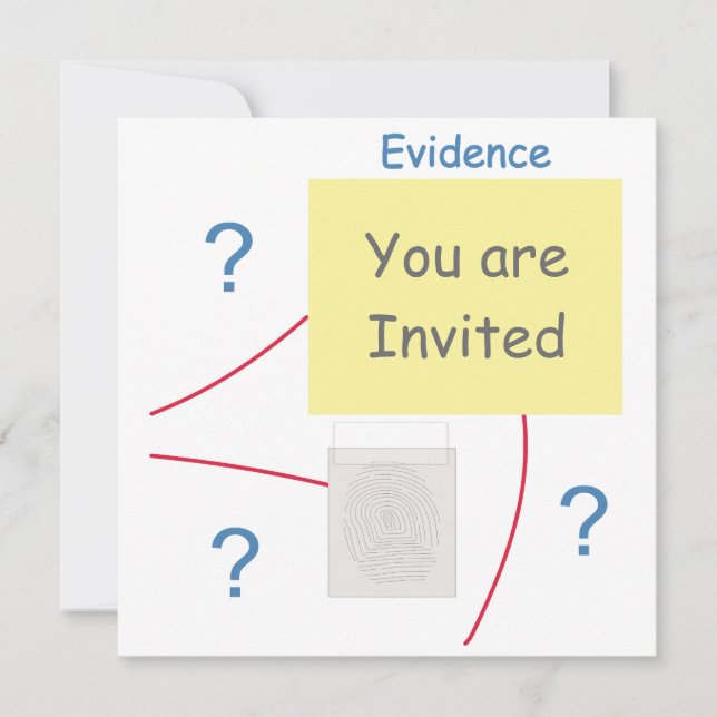 Untersuchungskommission für Kriminalromane Einladung (Vorderseite)