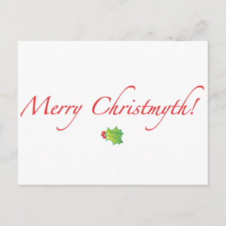 (Untertrieben) fröhliches Christmyth! Feiertagspostkarte