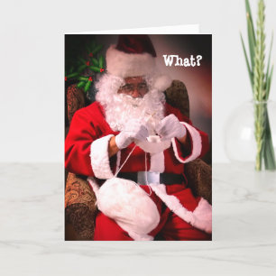 Unterwäsche für die Weihnachtskarte von Frau Santa Feiertagskarte