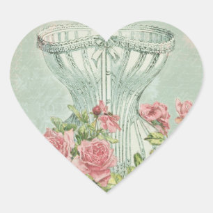 Unterwäsche Party Lingerie Siegel Herzform Tag Herz-Aufkleber