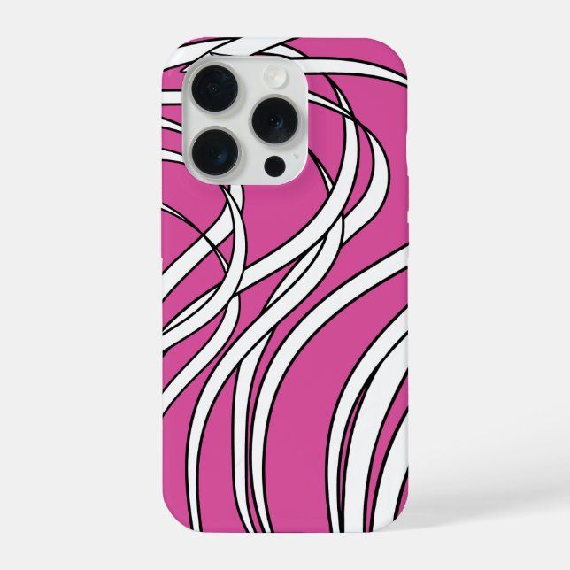 Unterwasser-Algen in Rosa  iPhone Hülle (Rückseite)