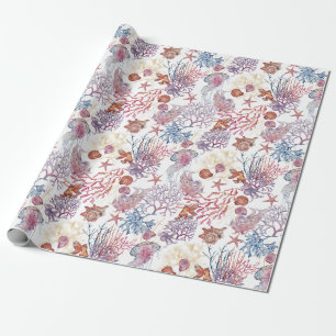 Unterwasser-Aquarell-Komposition Serie Design 3  Geschenkpapier