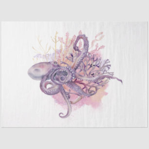 Unterwasser-Aquarell-Serie Design 8 Seidenpapier