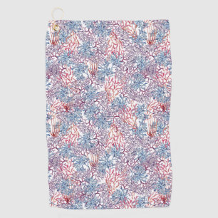 Unterwasser-Aquarell-Zusammensetzung Reihe Design Golfhandtuch