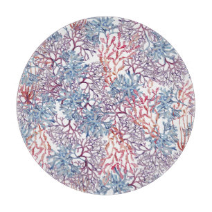 Unterwasser-Aquarell-Zusammensetzung Reihe Design Schneidebrett