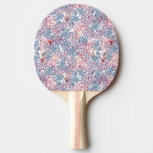 Unterwasser-Aquarell-Zusammensetzung Reihe Design Tischtennis Schläger