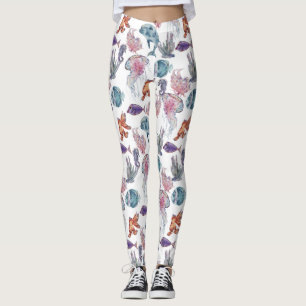 Unterwasser-Aquarellkomposition Serie Design 2 Leggings