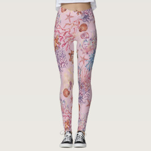 Unterwasser-Aquarellkomposition Serie Design 3 Leggings