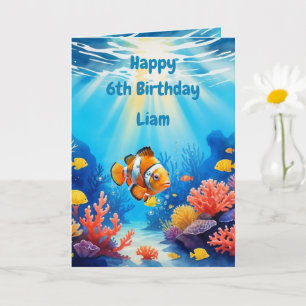 Unterwasser-Aquarium benutzerdefinierter Name Gebu Karte