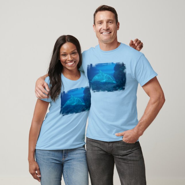 Unterwasser-Delphin Herren-Langschläfer-T - Shirt (Unisex)