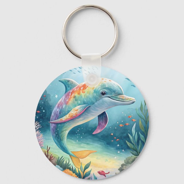 Unterwasser-Dolphin Schlüsselanhänger (Vorderseite)