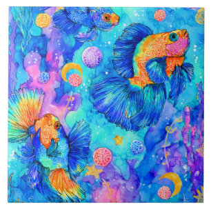 Unterwasser-Fantasie Fliese