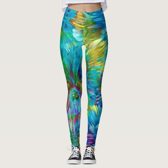 Unterwasser-Farbmagie  Leggings (Vorderseite)