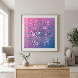 Unterwasser Glänzend Elegant Luxuriös Königliches Poster