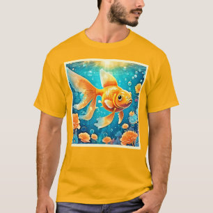 Unterwasser-Goldfish-Kunst T-Shirt