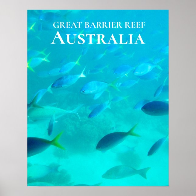 Unterwasser Great Barrier Reef Australien Reise Poster (Vorne)