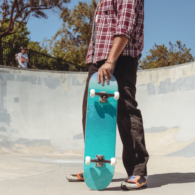 Unterwasser Karibik Blasen Traum 5 Skateboard (Außenbereich 2)