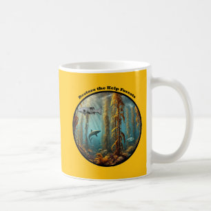 Unterwasser-Kelp-Wald mit Fisch und Hummer URM Kaffeetasse
