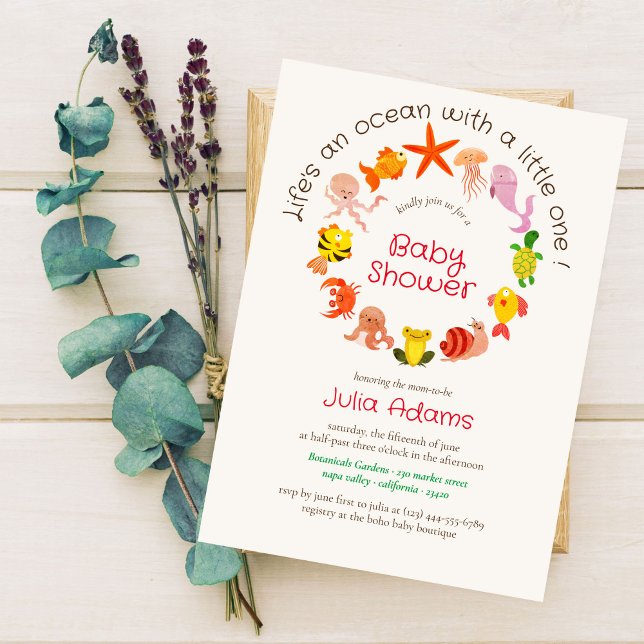 Unterwasser-Kinderdusche Einladung (Von Creator hochgeladen)