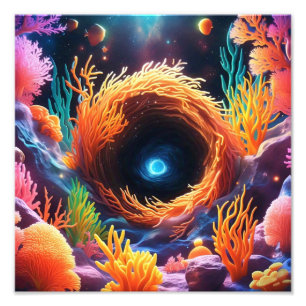 Unterwasser-Korallenvortex Fotodruck