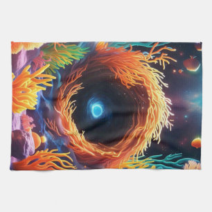 Unterwasser-Korallenvortex Geschirrtuch