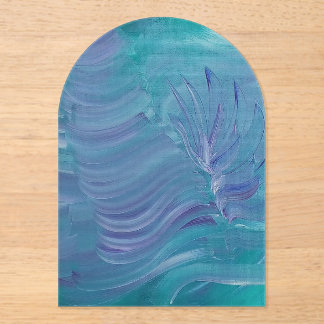 Unterwasser-Magie Einzigartige Farbige Abstrakte K Acryleinladungen