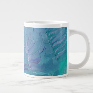 Unterwasser-Magie Einzigartige Farbige Abstrakte K Jumbo-Tasse