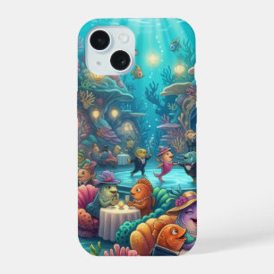 Unterwasser-Magische-Meereslebewesen-Tanz-Handyhül iPhone 15 Hülle