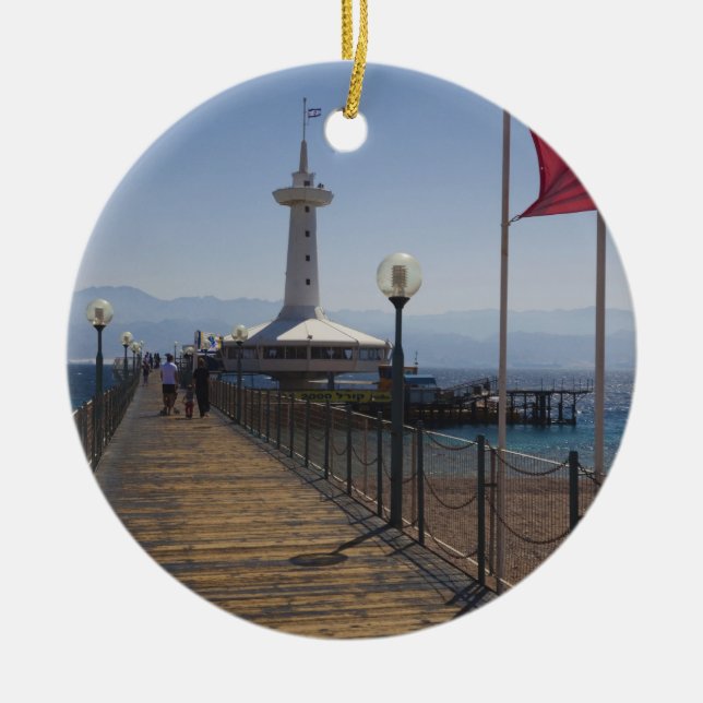 Unterwasser-Marine-Park, Aussichtsturm Keramikornament (Vorne)