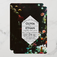 Unterwasser-Marine-Riffe Hochzeitsfoil Einladung