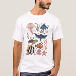 Unterwasser-Meereslebewesen T-Shirt