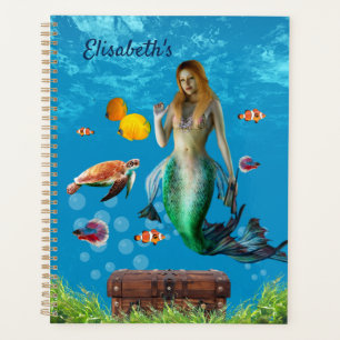 Unterwasser Meerjungfrau Schatzsuche Fantasy Blue Planer