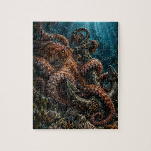 Unterwasser-Oktopus-Abenteuer-Puzzle Puzzle