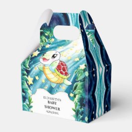 Unterwasser Pastel Turtle Baby Dusche Geschenkschachtel
