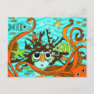 Unterwasser Postkarte