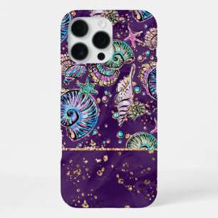 Unterwasser Purple Luxe   Dunkle Pastell Gold Meer iPhone 16 Pro Max Hülle