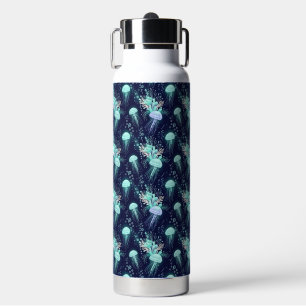 Unterwasser-Quallenmuster Trinkflasche