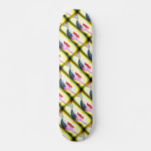 Unterwasser-rosafarbene Mosaik-Meerjungfrauen schw Skateboard